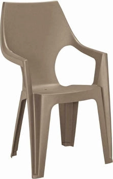 Keter Dante Highback Gartenstuhl Kunststoff cappuccino