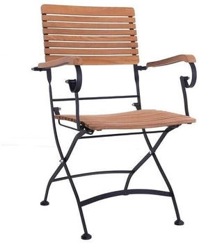 OUTLIV. Lindau Biergartensessel Stahl/Teak Braun (VTS-CH9136)