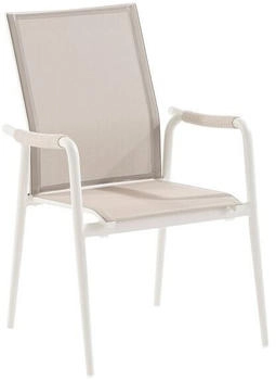 Niehoff Costa Stapelsessel Aluminium/Textilene Taupe
