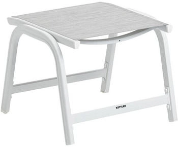 Kettler Basic Plus Gartenhocker Aluminium/Outdoorgewebe Hellgrau
