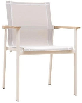 Zebra Enox Stapelsessel Aluminium/Batyline Natur