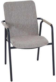 Siena Garden Repton Stapelsessel Aluminium/Texfabric Taupe