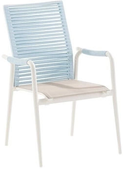 Niehoff Silla Stapelsessel Aluminium/Textilene/Rope Blau