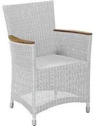Zebra Möbel Zebra Loomus Sessel Teaklehne silkwhite (23043)