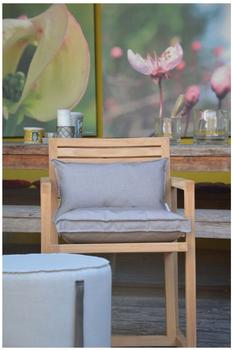 Jan Kurtz Timber Gartenarmlehnsessel natur/Teak/ maximale natur 59x65x86cm