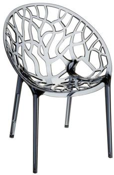 CLP Stapelstuhl Crystal 45cm grau