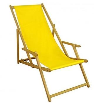 Erst-Holz 10-302 N XL Liegestuhl gelb
