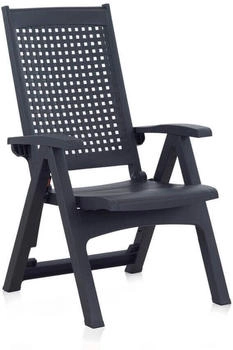 SHAF Metal multi-position armchair anthracite
