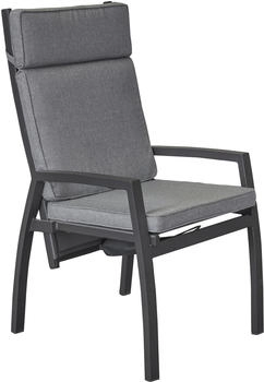 LC Home Sondrino Gartensessel Aluminium/Kunstfaser Anthrazit/Hellgrau