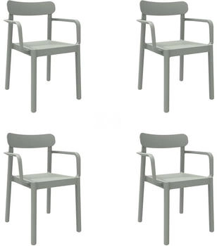 Garbar Elba Armchair (4 pcs) greenish grey