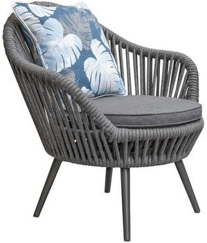 LC Home Bari Loungesessel Aluminium/Rope Dunkelgrau (249829)
