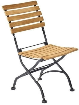 LC Home Wimbledon Biergartenstuhl Stahl/Teak Natur
