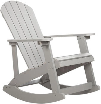 Beliani Garden rocking chair Adirondack light grey