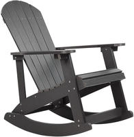 Garten-schaukelstuhl Adirondack Dunkelgrau