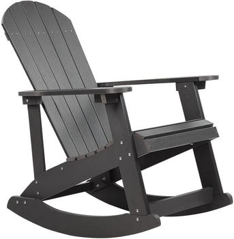 Beliani Garden rocking chair Adirondack dark grey Beliani Garden rocking chair Adirondack dark grey