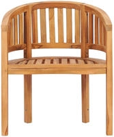 vidaXL Bananenstuhl Massivholz Teak