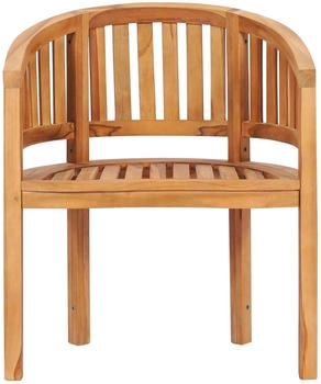vidaXL Banana Chair solid Wood Teak
