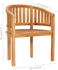 vidaXL Banana Chair solid Wood Teak