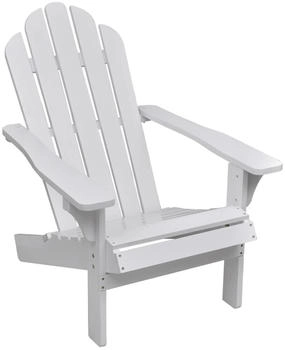 vidaXL Adirondack-Gartenstuhl wei&szlig;