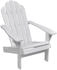 vidaXL Adirondack-Gartenstuhl weiß