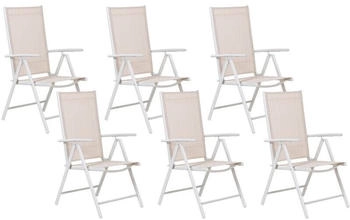 Beliani Catania 6er Aluminium beige