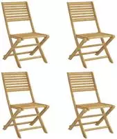 vidaXL Klappst&uuml;hle, 4 St&uuml;ck, 48,5 x 61,5 x 87 cm, Massivholz Akazie