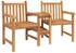 vidaXL Outdoor-Stühle Braun 152 x 63 x 89 cm Teak-Massivholz (42001957)
