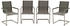 Garden Pleasure Sienna Gartenstühle Freischwinger 4er-Set grau (305385-4)