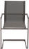 Garden Pleasure Sienna Gartenstühle Freischwinger 4er-Set grau (305385-4)
