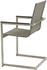 Garden Pleasure Sienna Gartenstühle Freischwinger 4er-Set grau (305385-4)