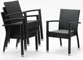 Bolero Rattansessel mit Armlehne Anthrazit (DL477)