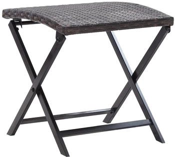 vidaXL Klapphocker Poly Rattan Braun (45772)