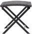 vidaXL Klapphocker Poly Rattan Braun (45772)