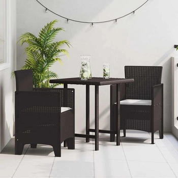 vidaXL Gartenstuhl 2 pcs Braun 53 x 49 x 85 cm PP (847455)
