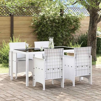 vidaXL Gartenstuhl 4 pcs Weiß 53 x 49 x 85 cm PP (847480)