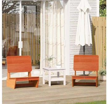 vidaXL Gartenst&uuml;hle 2 Stk. Wachsbraun 60x64x70,5 cm Massivholz Kiefer (859314)