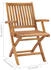 vidaXL Klappbare Gartenstühle 2 Stk. Massivholz Teak (315104)