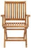 vidaXL Klappbare Gartenstühle 2 Stk. Massivholz Teak (315104)