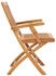 vidaXL Klappbare Gartenstühle 2 Stk. Massivholz Teak (315104)