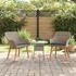 vidaXL Gartenstuhl 2 pcs Schwarz 55 x 62,5 x 82 cm Poly-Rattan (42006213)
