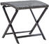 vidaXL Klapphocker Poly Rattan Grau (45773)