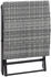 vidaXL Klapphocker Poly Rattan Grau (45773)