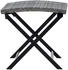 vidaXL Klapphocker Poly Rattan Grau (45773)