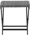 vidaXL Klapphocker Poly Rattan Grau (45773)