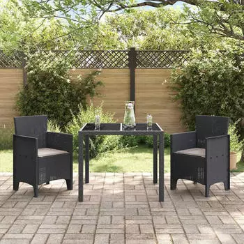 vidaXL Gartenstuhl 2 pcs Anthrazit 53 x 49 x 85 cm PP (847449)