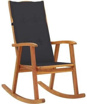 vidaXL Schaukelstuhl mit Auflagen Massivholz Akazie (3064179)