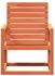 vidaXL Gartenstuhl Wachsbraun 57,5x63x76 cm Massivholz Kiefer (844645)