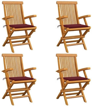VidaXL Gartensessel 2er-Set Aus Akazien-Massivholz - Mit Kissen, Für Garten, Balkon & Terrasse