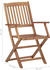 vidaXL Klappbare Gartenstühle 6 Stk. mit Kissen Massivholz Akazie (3065462)