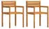 vidaXL Gartenstühle 2 Stk. 50x53x80 cm Massivholz Akazie (4108138)